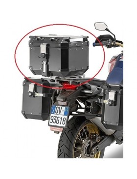 L Rear Case In Aluminum Motorcycle Black Monokey Givi Trekker Outback