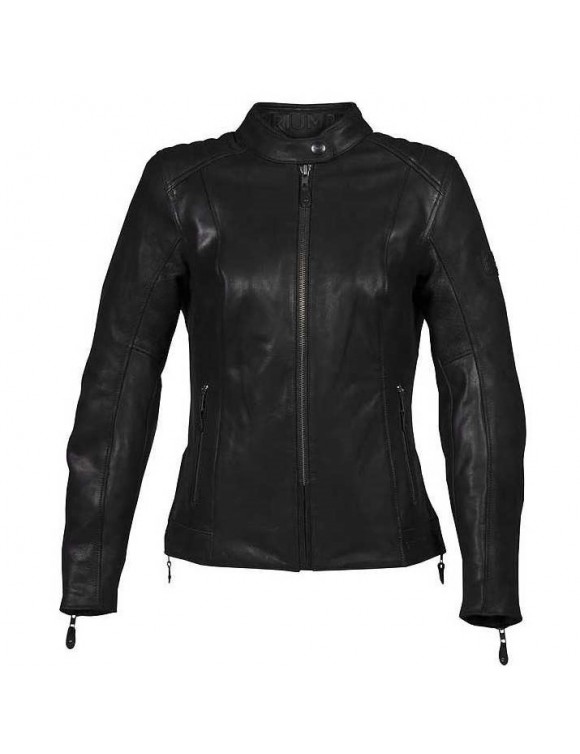 Veste Moto Cuir D T Avec Triumph Roxbury Black Protections