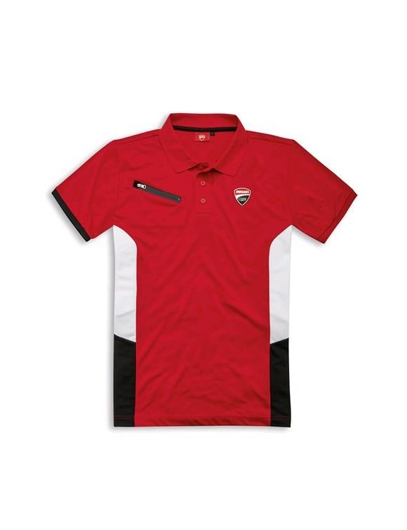 Polo hombre manga corta Ducati Corse "Poder Rojo" - 1