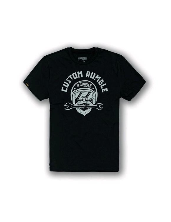 Logo T-shirt in cotton Ducati Scrambler Custom Logo Rumble 98769722