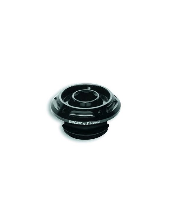Tappo Carico Olio Nero Ducati By Rizoma Per Hym, Panigale, Supersport, MTS 97380871AA - 1