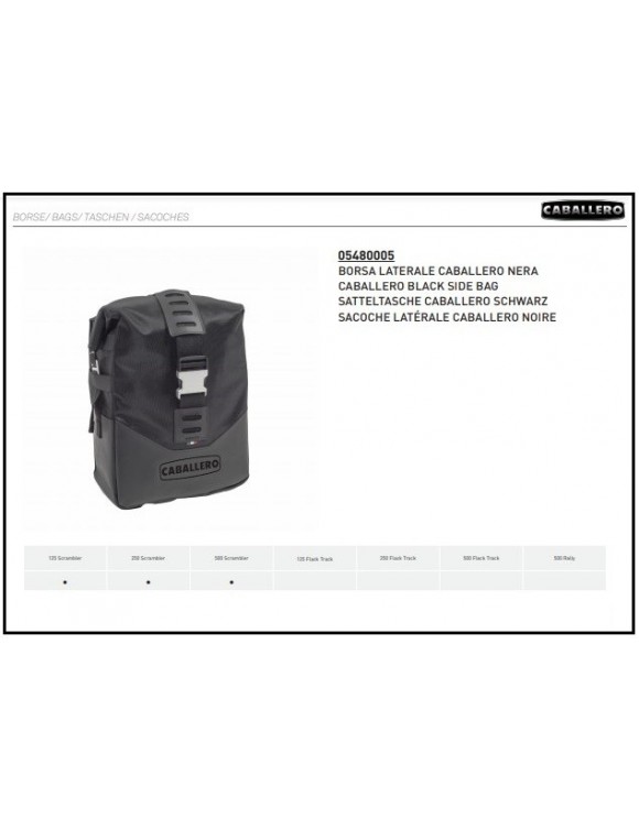 Borsa laterale 17l originale 05480005 Fantic Caballero Scrambler 125-250-500 - 6