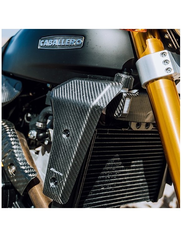 Kit de protections avant en fibre de carbone 08613020 Fantic Caballero 125-250-500 - 3