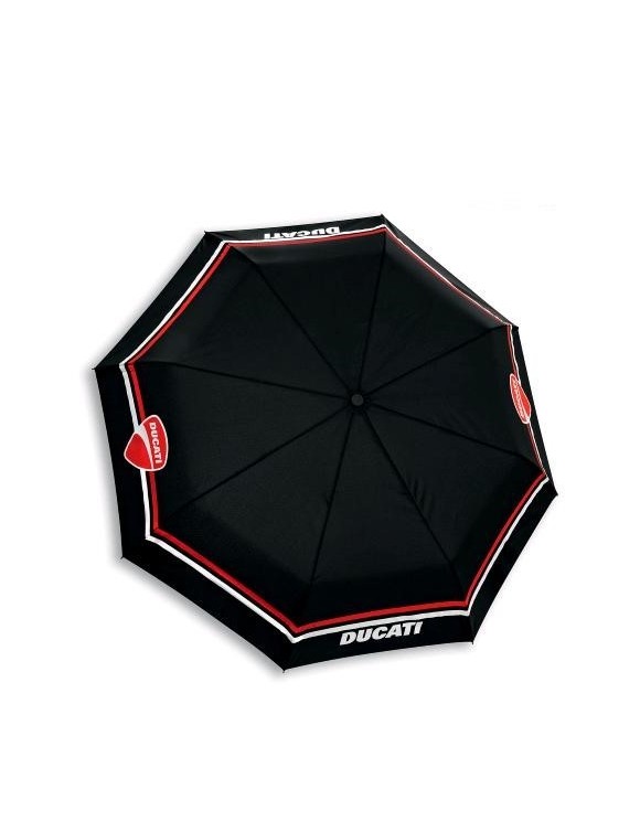Ducati "Streifentasche" faltbarer Regenschirm,schwarz 987697807
