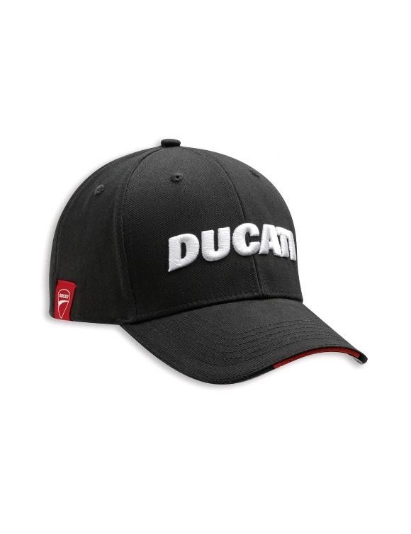 Cappellino con visiera in cotone originale Ducati Company 2.0 nero 987701752 - 1