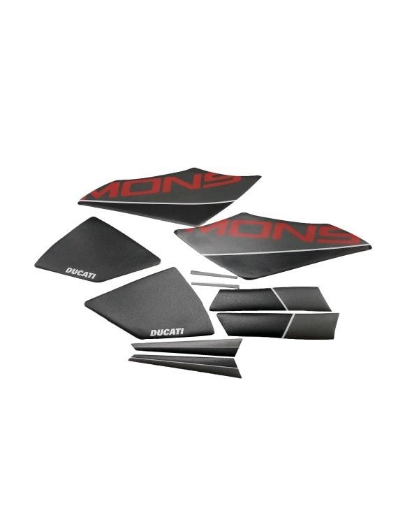 Kit adesivi Corse grey con logo "Monster" originali Ducati Monster 97480271AC - 1