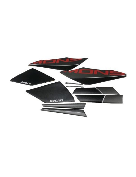 Kit adesivi Corse grey con logo "Monster" originali Ducati Monster 97480271AC - 4