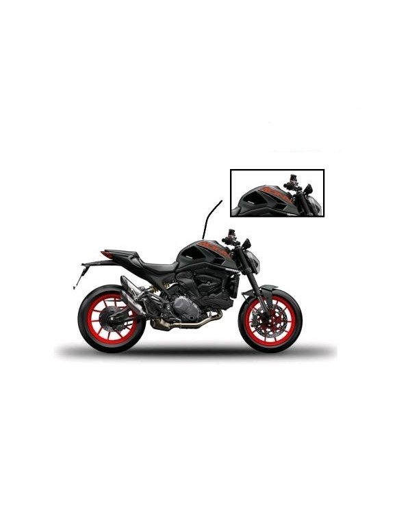 Pegatinas Kit "Corse" negro logo monstruo,Ducati Monster 97480271Ab - 2
