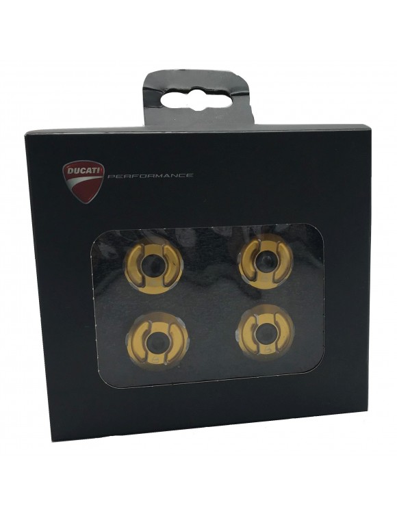 Rahmen Kappen Set Cnc-Gefräste Goldende Ducati 1200 97380441B - 3