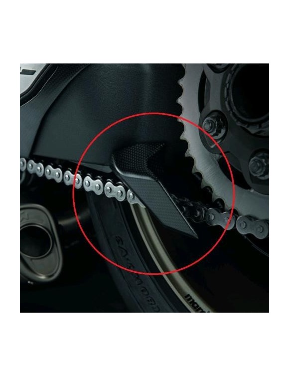 Guardia cadena aleta carbono Ducati Panigale V4 96981281AA - 2