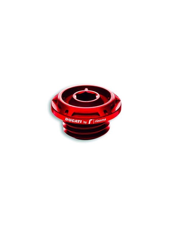 Red oil filler plug Ducati by Rizoma Hypermotard,Panigale,SS,Monster,DIAVEL V4 97380871AB