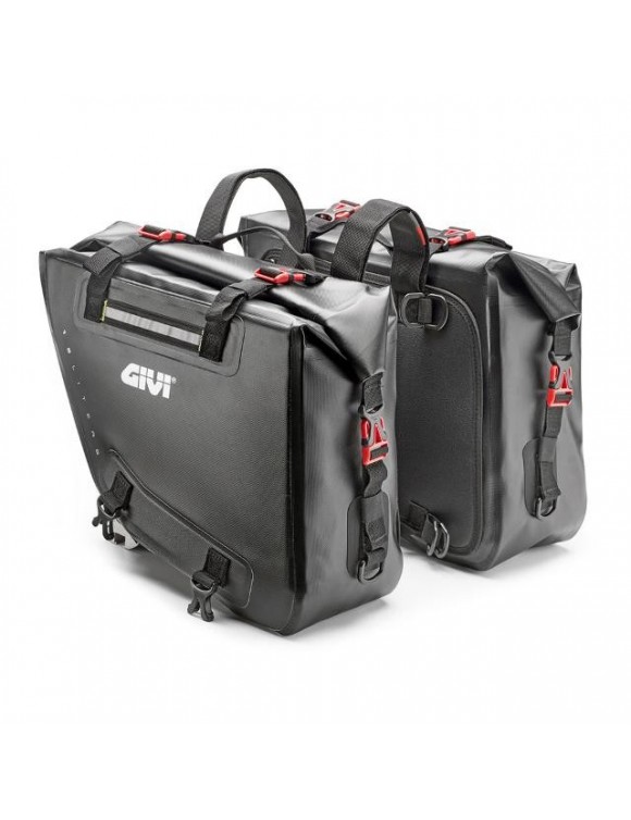 Enduro/Off-Road motorcycle side bags,15 + 15L,waterproof,black | GIVI GRT718