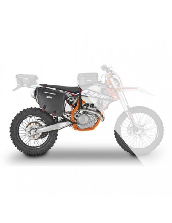 Sacs latéraux moto Enduro/hors route,15 + 15L,imperméable,noir | GIVI GRT718 - 2