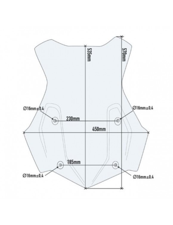 brisas más grande,GIVI 5124DT BMW R1200 GS/R 1250 GS/Aventura - 2