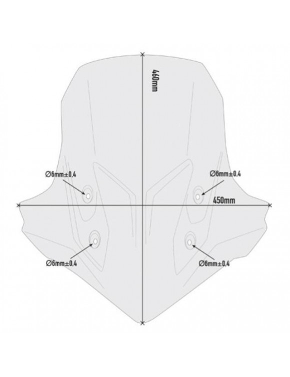 Parabrezza maggiorato, fumè, GIVI d1171s per Honda cb 500 x (dal 2019) - 2 Parabrezza maggiorato, fumè, GIVI d1171s per Honda cb 500 x (dal 2019) - 2