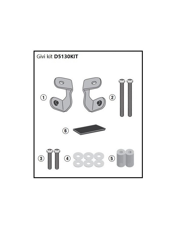 Kit attacchi parabrezza GIVI d5130kit specifico per BMW c400 x - 1