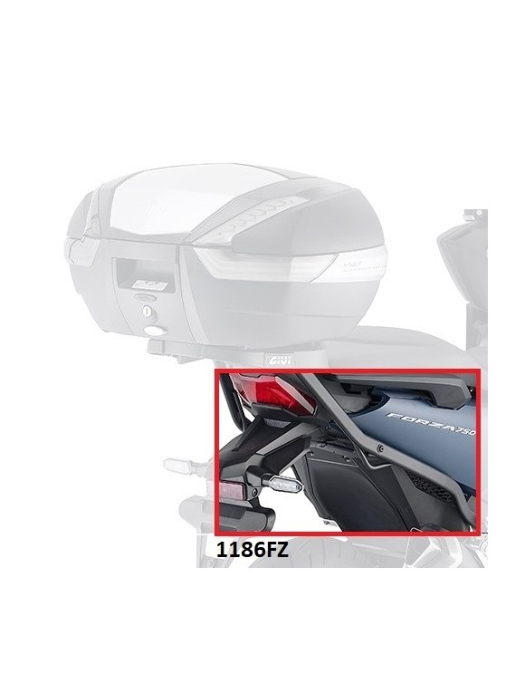 Kit corchetes GIVI 1186FZ Monokey/Monolock Honda Force 750 Bauletto - 1