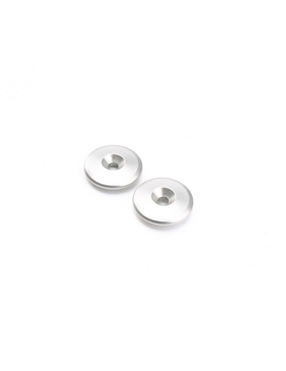 Kit coppia cover estremità manubrio originali Triumph A9630438 in alluminio - 1