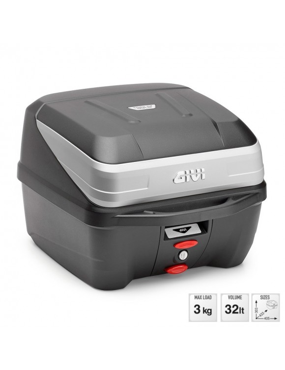 32L top box and monolock plate Scooter Givi B32 Bold Monolf black