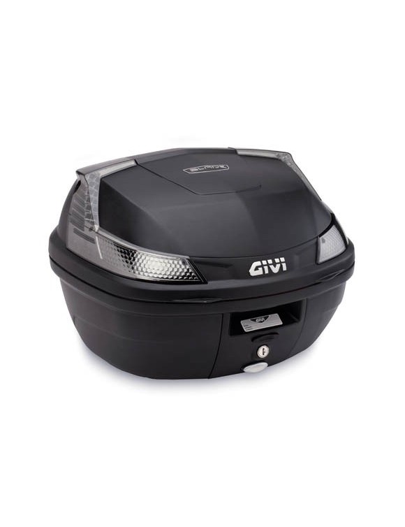 Kit bauletto e piastra posteriore Monolock nero GIVI b37nt blade tech 37 lt. - 1