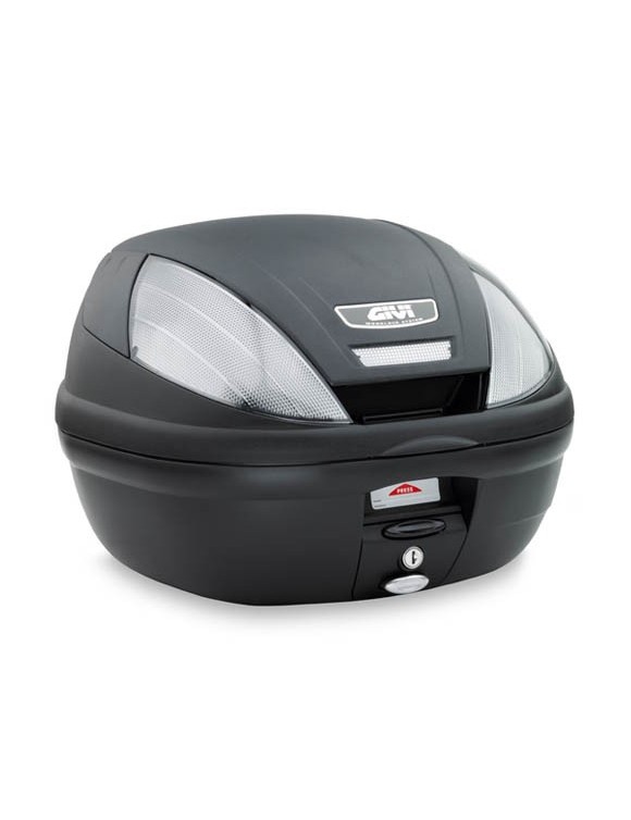 GIVI blade tech e370nt 39lt noir top case scooter/moto et kit plaque arrière - 1