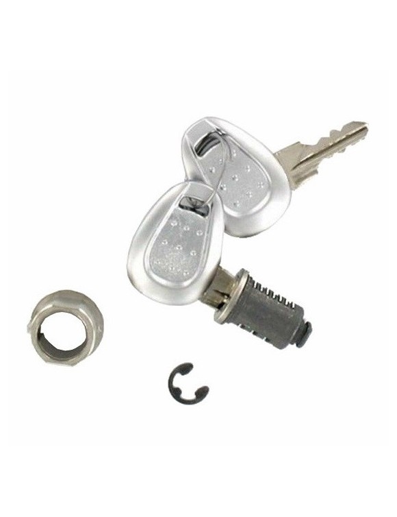 Kit chiave e boccola serratura argento GIVI z661a per valigie e52-v46 - 1