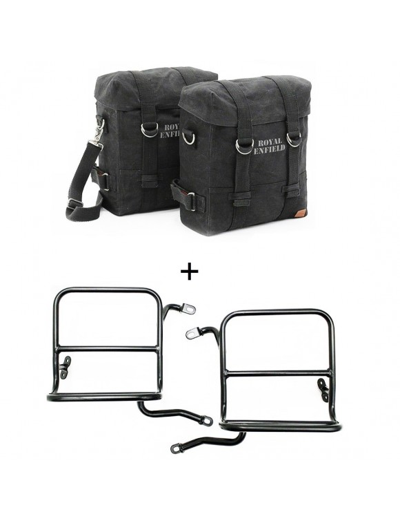 Couple side bags and black brackets 1990620/BL Royal Enfield Classic