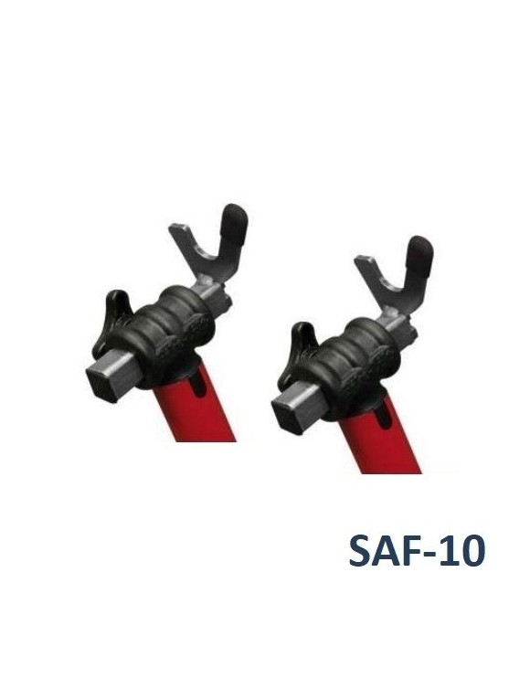 Coppia supporti universali a forchetta "v-shape adapter" saf-10 per cavalletto