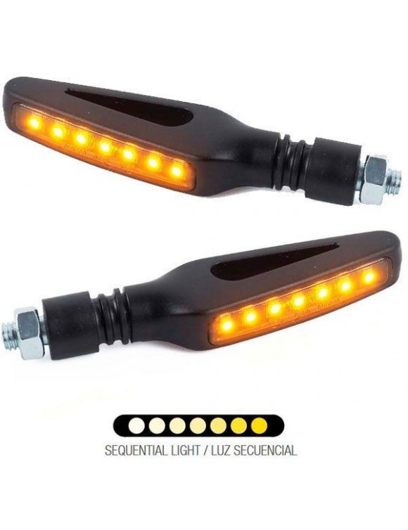 Pair of universal LED sequential direction indicators Fre925NER