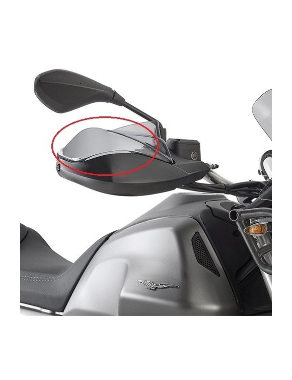 GIVI eh8203 smoked plexiglass handguard extension kit for Moto Guzzi V85 TT - 1 GIVI eh8203 smoked plexiglass handguard extension kit for Moto Guzzi V85 TT - 1
