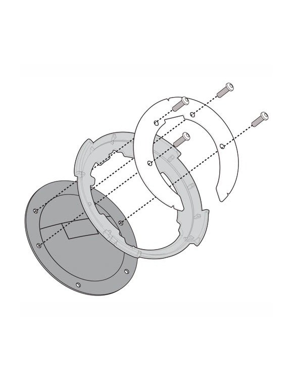 GIVI-Flansch BF18 Tanklock-Tank-Tasche/ED Suzuki GSXS1000/DL1000 Vstrom - 1 GIVI-Flansch BF18 Tanklock-Tank-Tasche/ED Suzuki GSXS1000/DL1000 Vstrom - 1