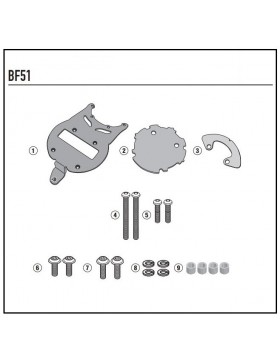 GIVI BF51 flange Tanklock tank bag/and KTM 390-790 Adventure/R