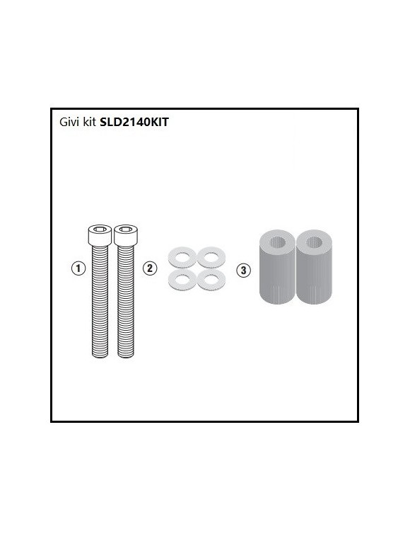 Kit GIVI sld2140kit spécifique pour protection de cadre sld01 - Yamaha MT-07 - 1