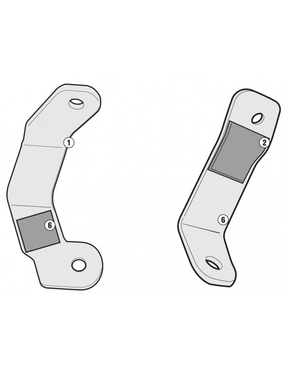 E328 Kit fijación la placa tronco GIVI MBK Flipper/Yamaha por qué 50 - 1