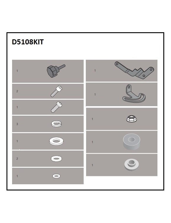 GIVI D5108KIT Kit refuerzo Cupino 5108DT/5108D/5124DT/5124D BMW R1200GS - 1