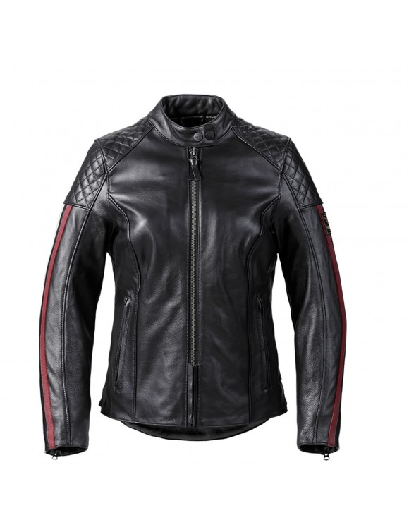 Blouson moto femme original Triumph Braddan Sport noir mlLS21105 - 1