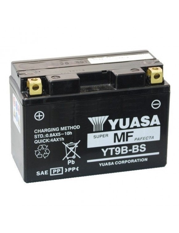 Yuasa YT9B-BS 12V/8AH Motorradbatterie Kit Säure 0650811