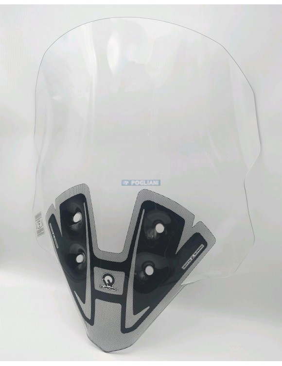 adjustable transparent windshield kit isotta framework 3/4/s