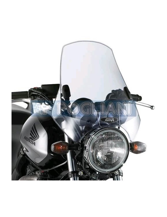 GIVI A660 Universal Windshield moto desnuda dos puntos fijación kit - 1