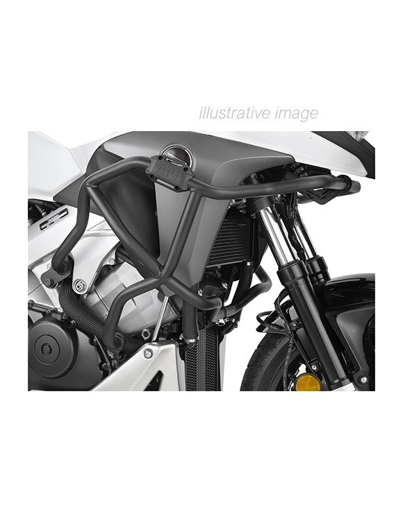 Supports paramoteur tubulaires 25 mm Noir GIVI TN1139 Honda Crossrunner 800 - 1