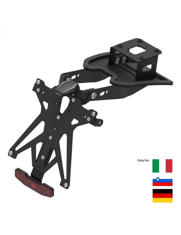 Adjustable plate holder kit with lating Triumph Speed ​​Triple 1050/R/RS