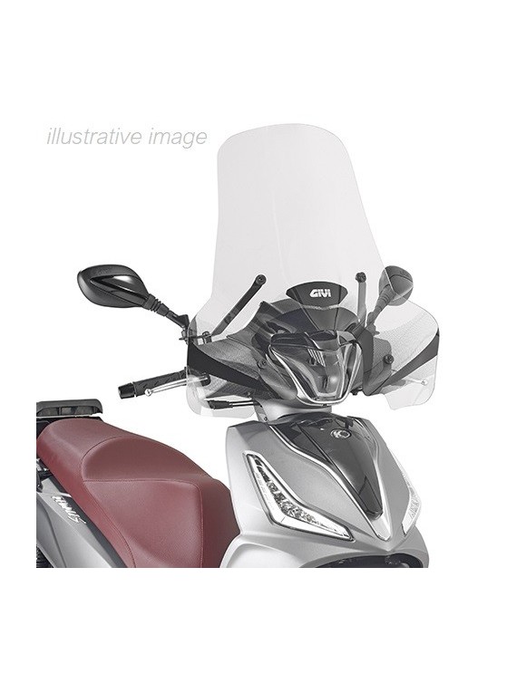Transparente Windschutzscheibe GIVI 7057A spezifisch Kymco-Leute S/sym HD 300 - 1
