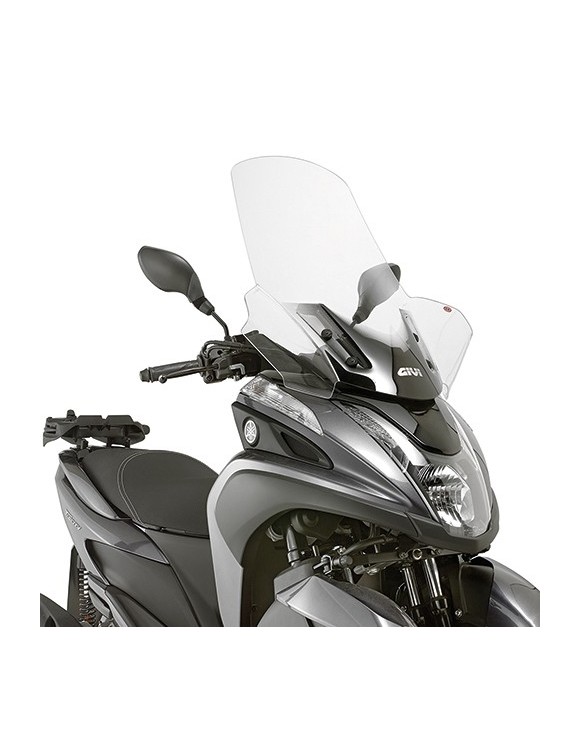 Pare-brise transparent GIVI 2120DT spécifique Yamaha Tricity,MBK Trypttik 125 - 1