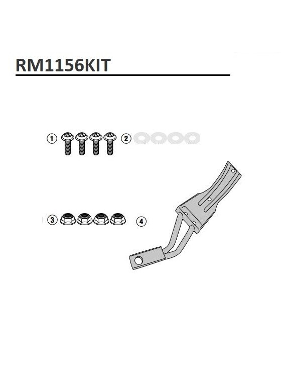 Kit attacchi GIVI rm1156kit per parafango rm02 Honda Forza 750 / X-ADV 750 - 1