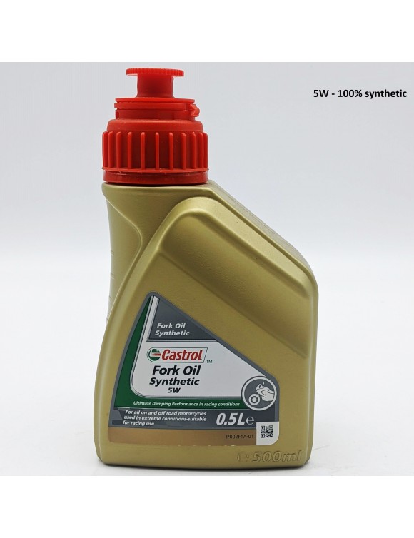 Aceite horquilla moto 5W 100% universal sintético,adecuado uso carreras,500 ml