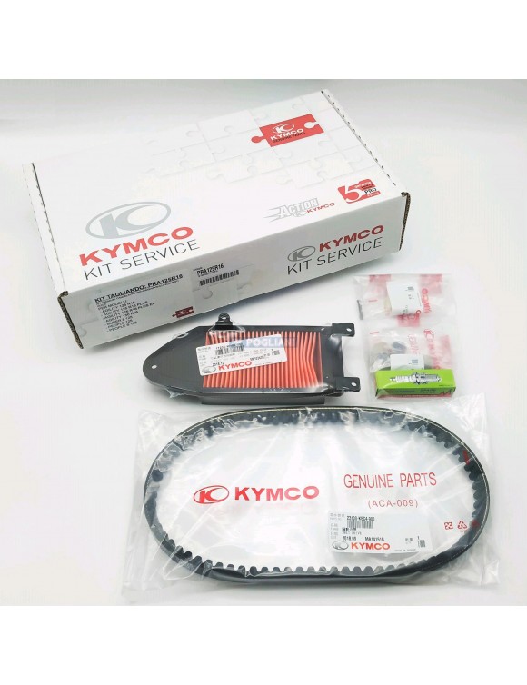 Kit Correa corte,filtro,bujía,rodillos Kymco PRA125R16 Agilidad/Super8/Personas - 1