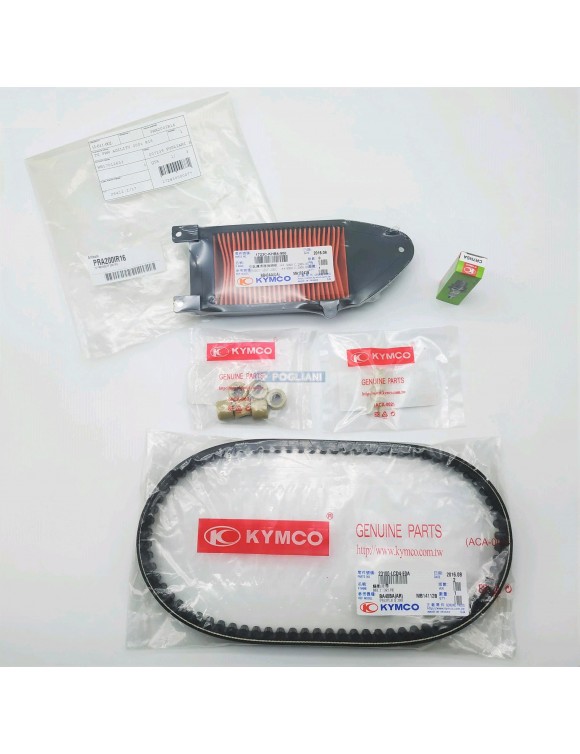Kit cutting belt,filter,spark plug,Pra200ir16 rollers Kymco Agility 200i R16