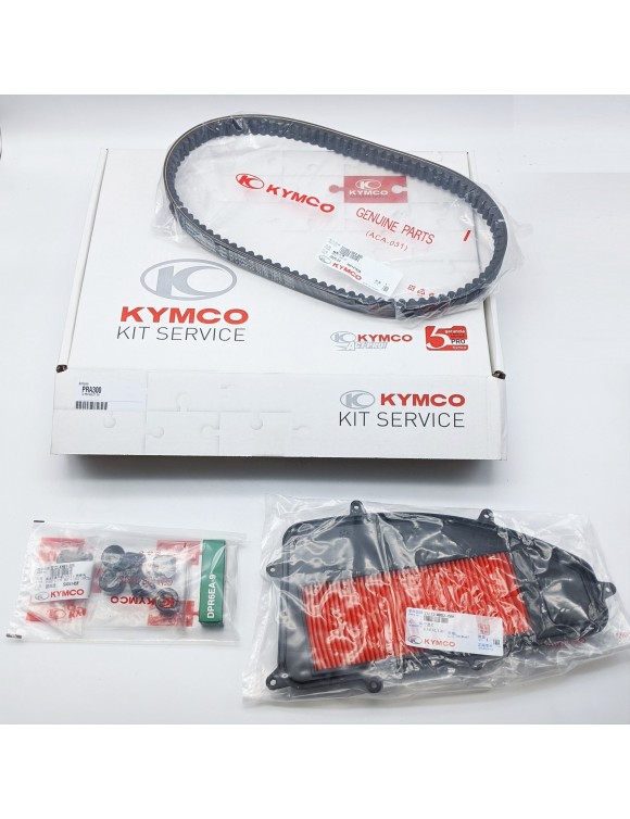Strap cutting kit,air filter,rollers,orginal spark plug pra300 kymco agility 300