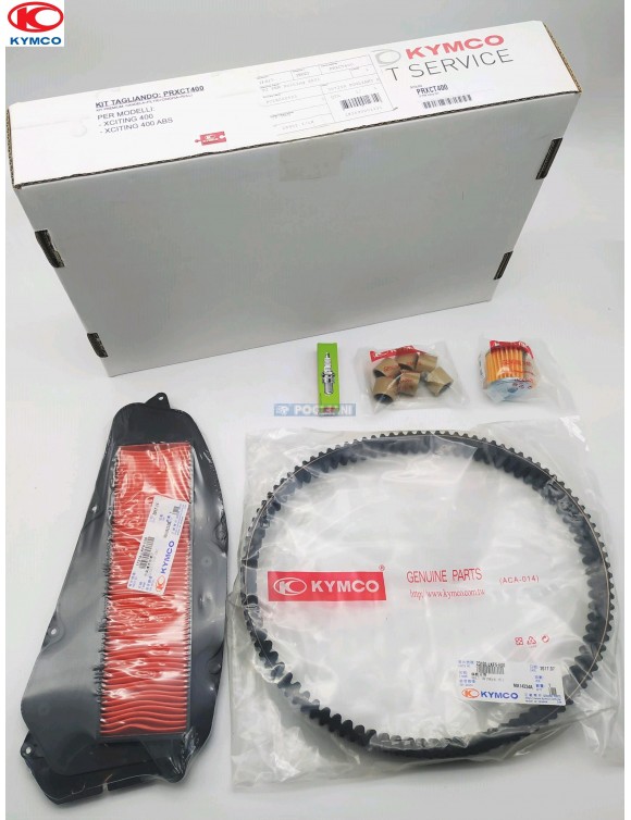 Kit tagliando manutenzione originale Kymco Xciting 400 / 400 ABS e3 (prxct400) - 1