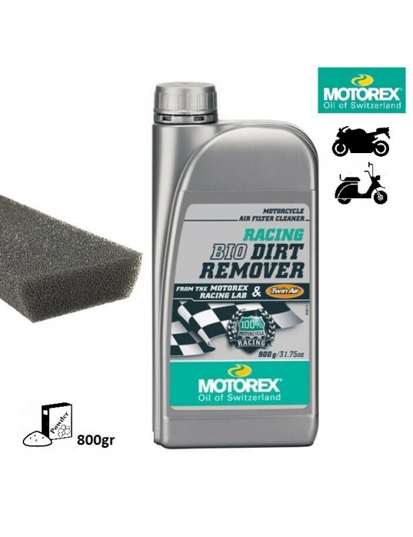 Detergente en polvo filtro aire moto moto/Scooter Racing 800gr.
